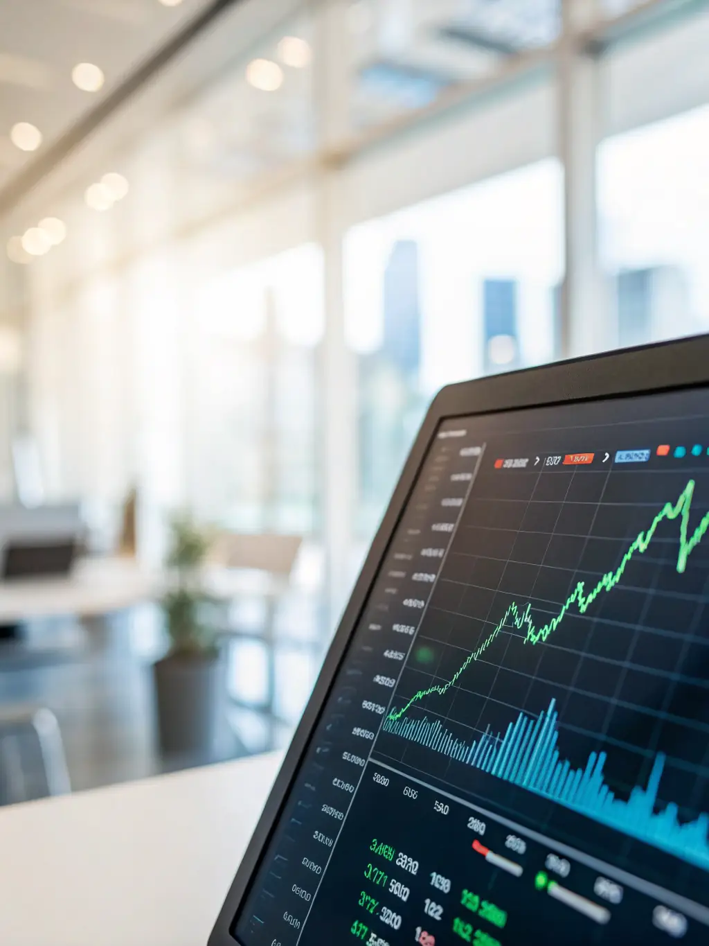 A graph showing business growth and financial projections, illustrating the benefits of financial planning for small businesses.
